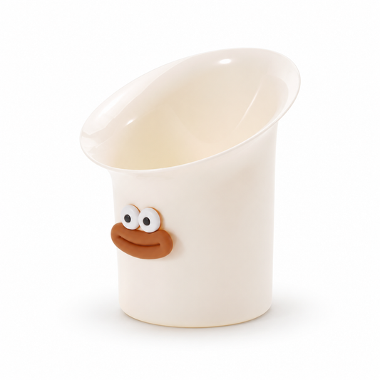 Cute desktop sausage mouth trash can