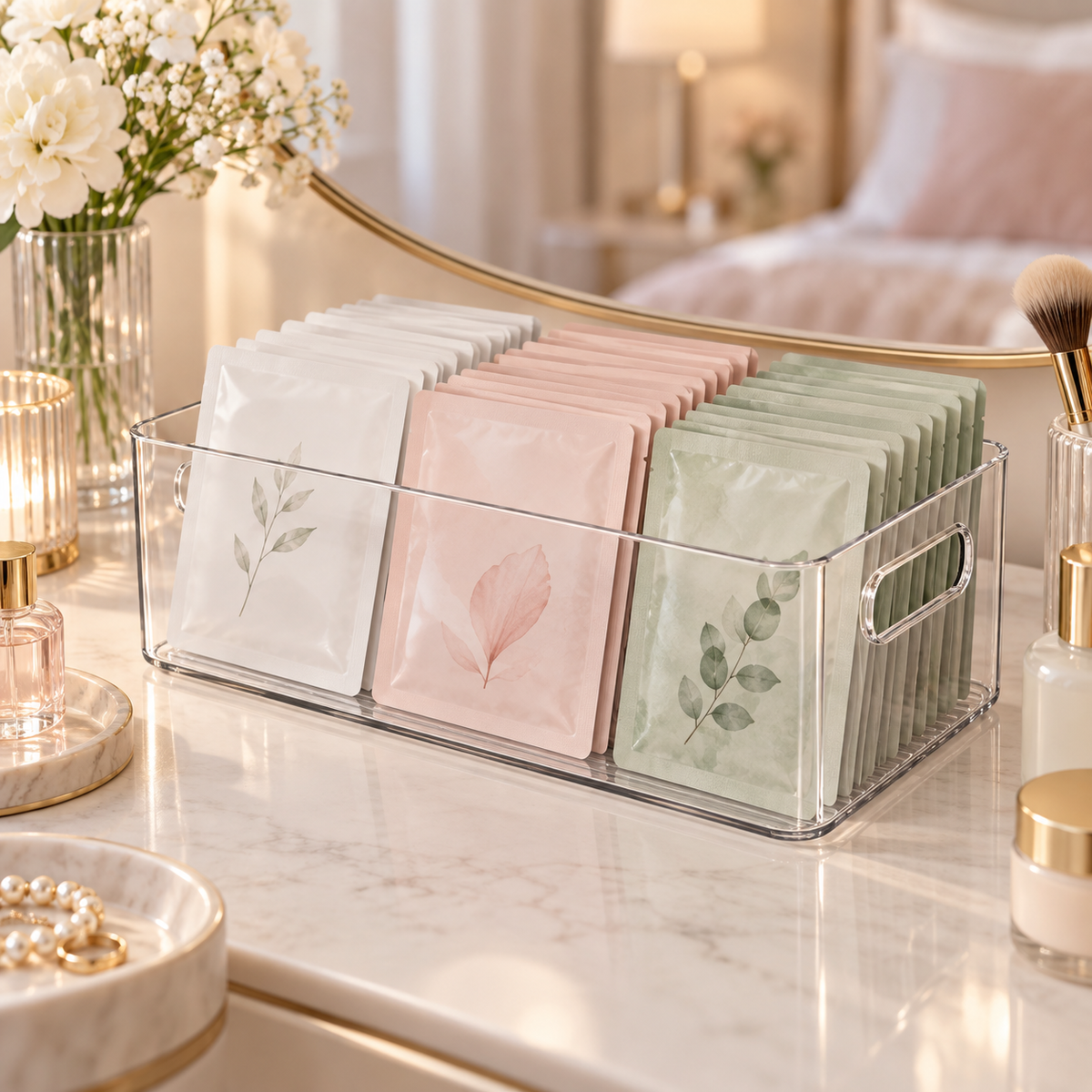 Face mask storage box