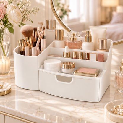 Multifunctional cosmetic storage box