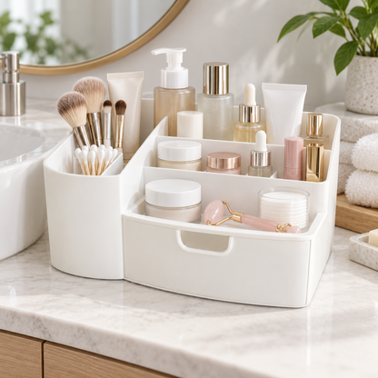 Multifunctional cosmetic storage box