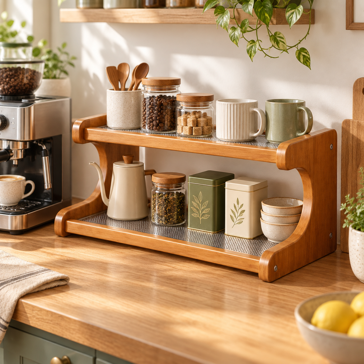 Desktop Shelf - Multi-tiered Storage Rack