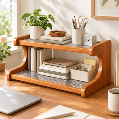 Desktop Shelf - Multi-tiered Storage Rack